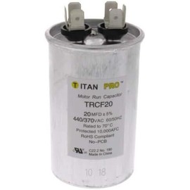 Packard Trcf20 Titanpro Trcf20 Hvac Round Motor Run Capacitor 20 Mfd/uf 440/370