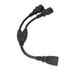 Power Cable Splitter Y Shape 30cm IEC320 C14 Male to
