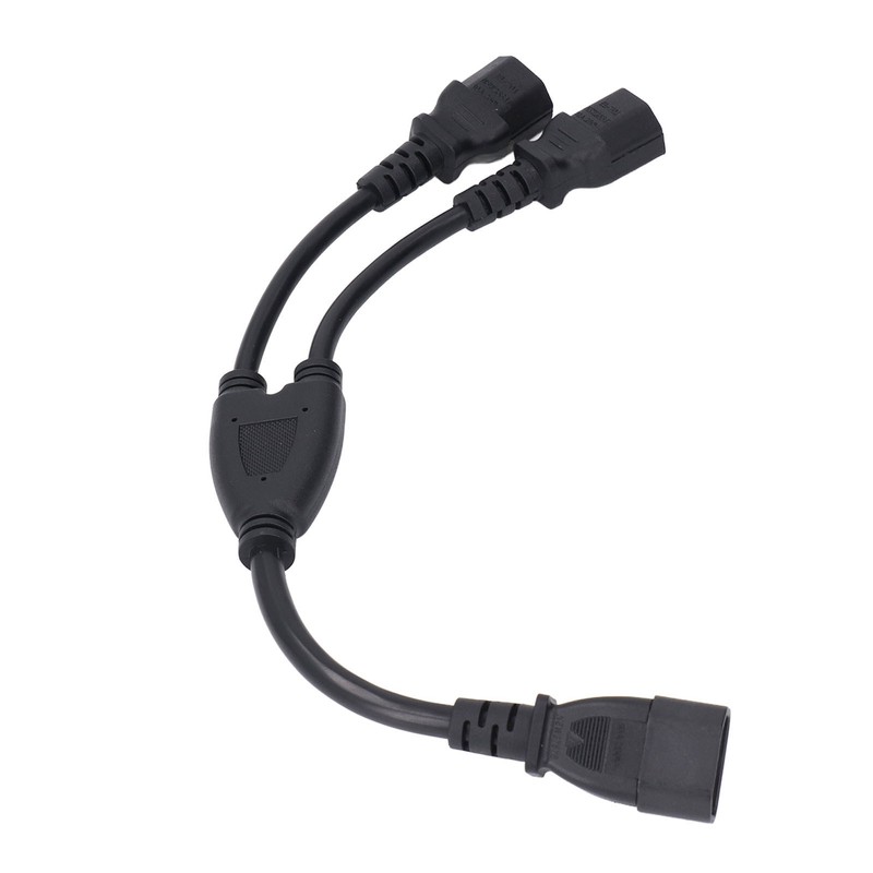 Power Cable Splitter Y Shape 30cm IEC320 C14 Male to