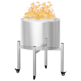 Universal Firepit Stand for Solo Stove Ranger, Bonfire, Yukon Fire Pit, Adjustable Fire Pit Stand for 15" to 29" Solo Stove Fire Pit and Other FirePit, Fireplace Accessories for Outside and Camping