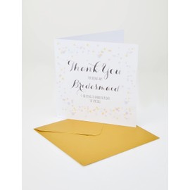 Claire Giles QUI019 Quill "Thank you for being my Bridesmaid" Wedding Card