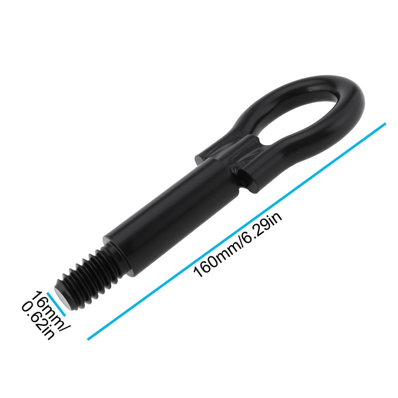 Briny River Black Tow Eye Hook 90507738 Compatible with Vauxhall