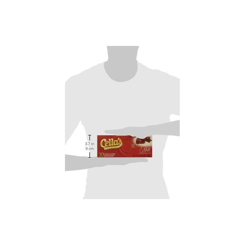 Cella's Milk Chocolate Foil Wrapped Cherries 10 Count Gift Box