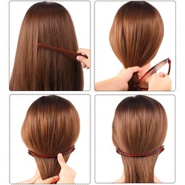 Banana Hair Clips Vintage Clincher Combs Tools for Curly Thick Hair Accessories Fish Shape Ponytail Holder Claws Grips Clamp Clip (Style1, One size)