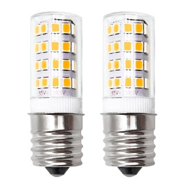 SigeIy 5304517886 KEI D28a KEL2811 Warm Light LED Bulb*2 E17 3.8W Compatible with Frigidaire Kenmore Electrolux Crosley 100V-265V Freezer Lamp Replace 5304498578 7297114000 7241552801 5304495326