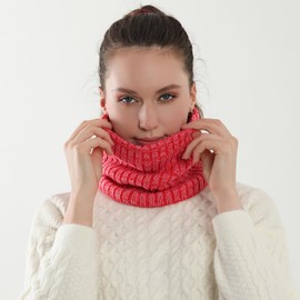 NovForth Winter Neck Warmer Men Ski, Neck Gaiter Face Scarf Women, Fleece Scarf for Men Gaiter Mask, Thick Windproof Scarves