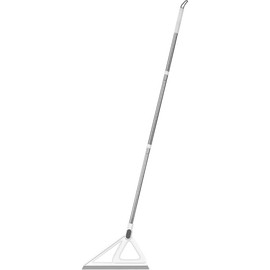 54'' Silicone Broom – Multifunctional Floor Cleaner for Kitchen, Bathroom & Living Room, Easy to Use, Magic Scrub, Durable & Effective (Orange) - Colour: Gray