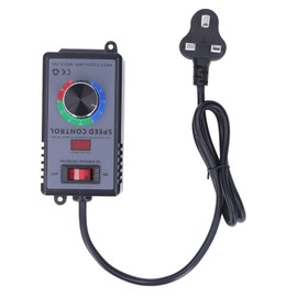 Motor Speed Controller, Electric Fan Speed Controller Motor Speed Control Switch Voltage Regulator for Electric Drills Angle Grinders (UK Plug)