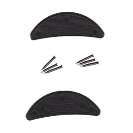 Guard Quality Heel and Toe Plates Polyurethane (Plastic) Taps Savers 1 Pair Self-Adhesive with Nails (Size 6)