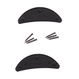 Guard Quality Heel and Toe Plates Polyurethane (Plastic) Taps Savers 1 Pair Self-Adhesive with Nails (Size 6)