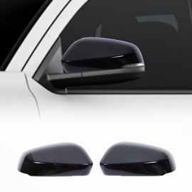 Auto Door Rearview Mirror Protective Trim Cap Compatible with Toyota Tacoma 2024, Side View Mirror Cover Cap, Rear View Cap Decoration Trim Accessories (With Turn Signals/Glossy black)