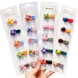 20 Clips de pelo para, Clips de pelo para bebé de 2 pulgadas arcos de pelo para niñas accesorios para el cabello completamente forrado barretas para niñas pequeños