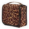 ADTASU Leopard Printing Hanging Travel Toiletry Bag,Leopard Makeup Bag, Waterproof