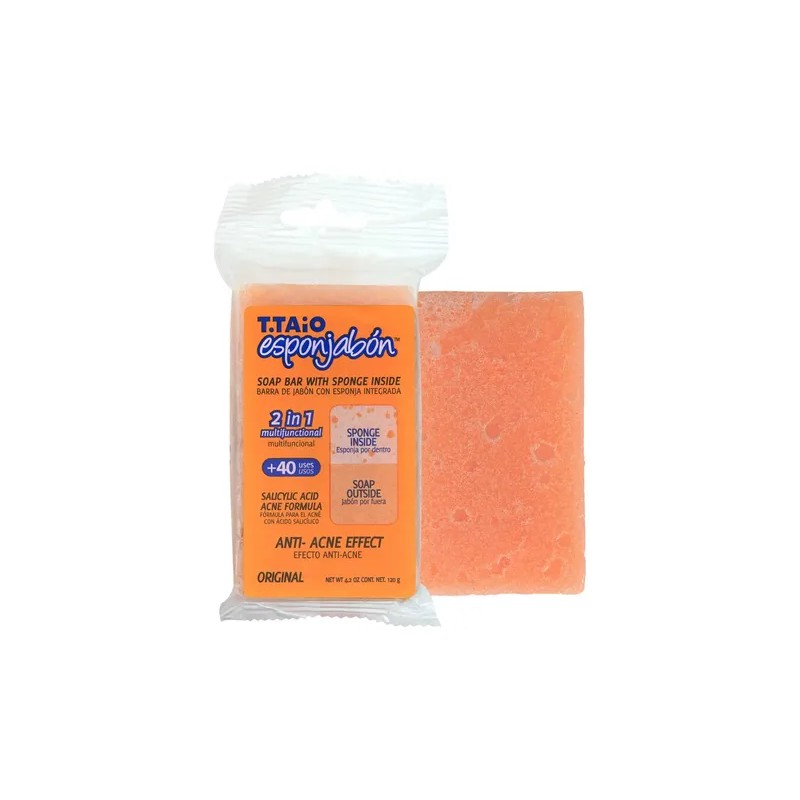 10 Piezas Esponjabon Anti Acne 2 En 1 Original T