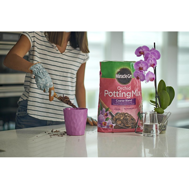 Miracle-Gro Orchid Potting Mix Coarse Blend, For Indoor or Outdoor