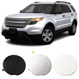 Front Bumper Tow Hook Cover Towing Eye Cap Fit for Ford Explorer 2011 2012 2013 2014 2015 BB5Z17A900A BB5Z17A900APTM (Unpainted, Right Passenger Side)