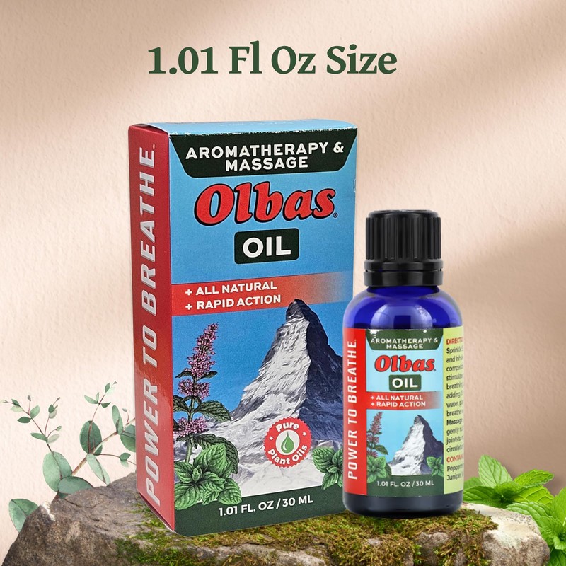 Olbas Massage and Aromatherapy Oil, 1.01 Fl Oz,Body Massage Oil,