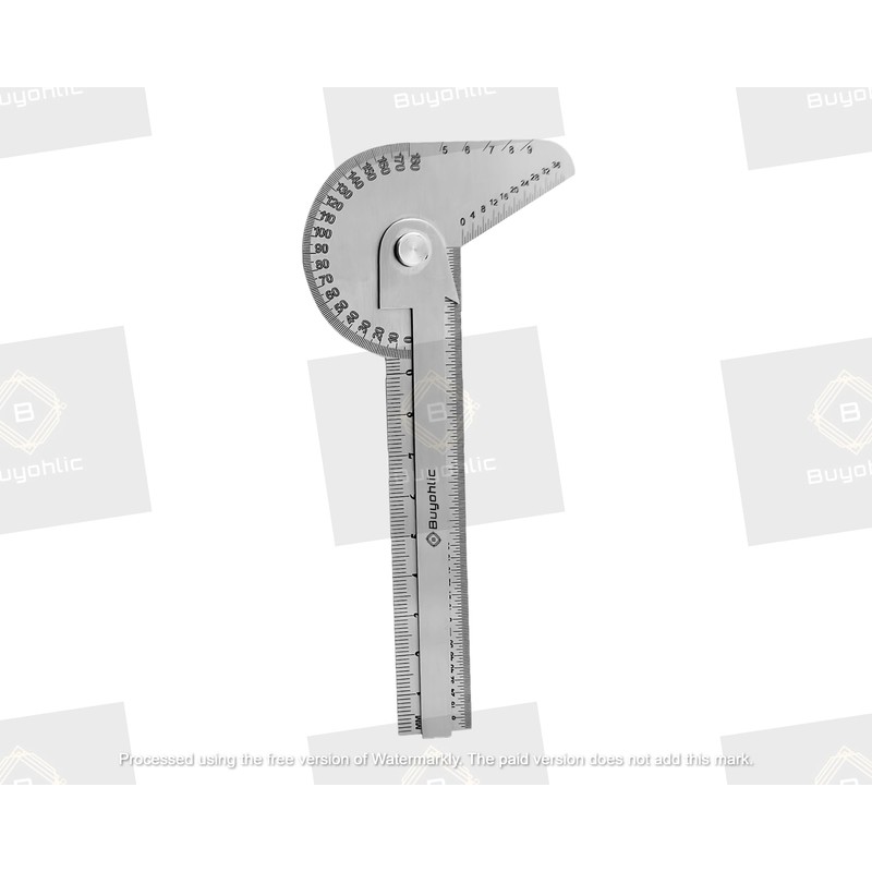 Buyohlic Multi Purpose Protractor Square Rule Centre Finder Drill Point