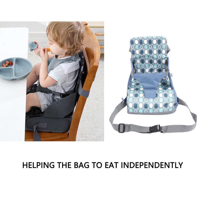 Toddler Booster Seat Portable Foldable Polyester Fibre Increasing Booster Cushion