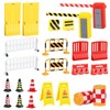 Road Signs Toy Plastic 24 Pieces Traffic Road Signs Toy