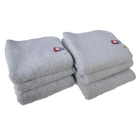 Imabari Towel Handkerchief Just the Right Handkerchief 20, Set of 6 (Classic Gray)