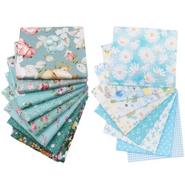 FAIRYGATE Fat Quarters Fabric Bundles Cotton Quirky Sewing Print Design Embroidery Upholstery Fabrics for Textile Crafts Dressmaking Patchwork for Crafts and Cushion Covers C0405