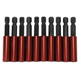 ZAWELIYO 10 Pieces 1/4 Inch Long Hex Bit Set Magnetic Socket Drill Bit Holder Hex Extension Rod for Various Fastening Needs