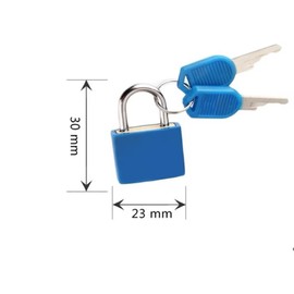 Pack of 4 Suitcase Lock with Keys, Luggage Padlock Small for Travel, Lockers, Holiday Suitcase, Mini Suitcase Locks, Black, Orange, Blue, Rose Red