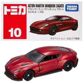 Takara Tomy Tomica No. 10 Aston Martin Vanquish Zagart (Box), Mini Car, Toy, For Boys, Ages 3 and Up, Boxed, Toy Safety Standard Passed ST Mark Certified