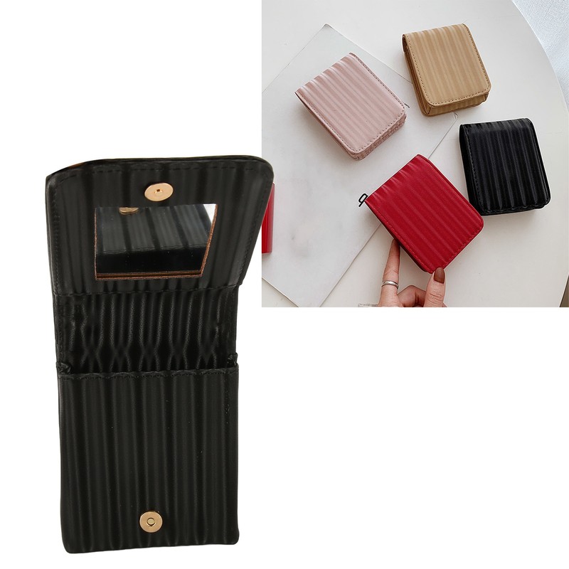 Makeup Lipstick Case Portable Large Capacity Practical Multifunctional Cosmetic Pouch