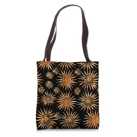 Sea Urchin Geometric Animal Wildlife Pattern Tote Bag