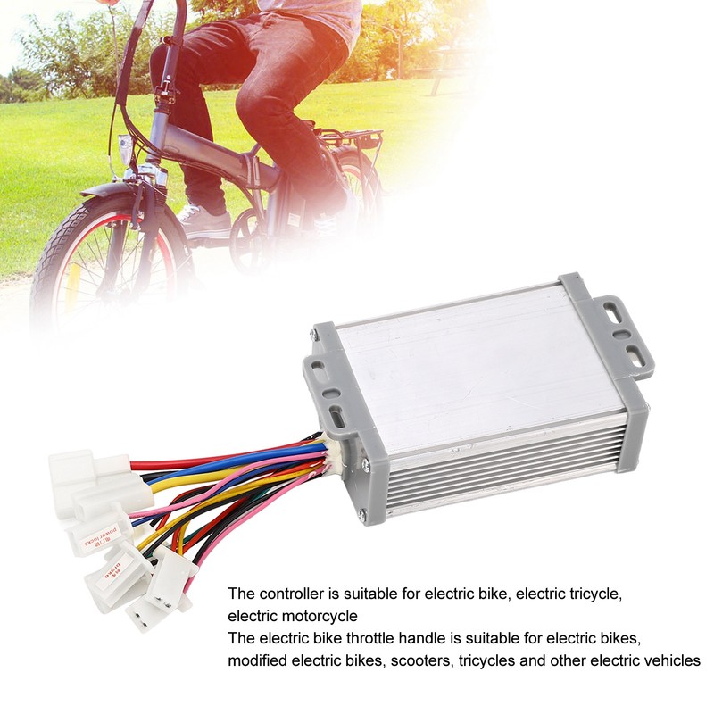 36V 800W Brush Speed Motor Set Controller Electric Bike Thumb