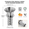 18/8 Stainless Steel Manual Lemon Juicer Squeezer, Easy Squeeze Small