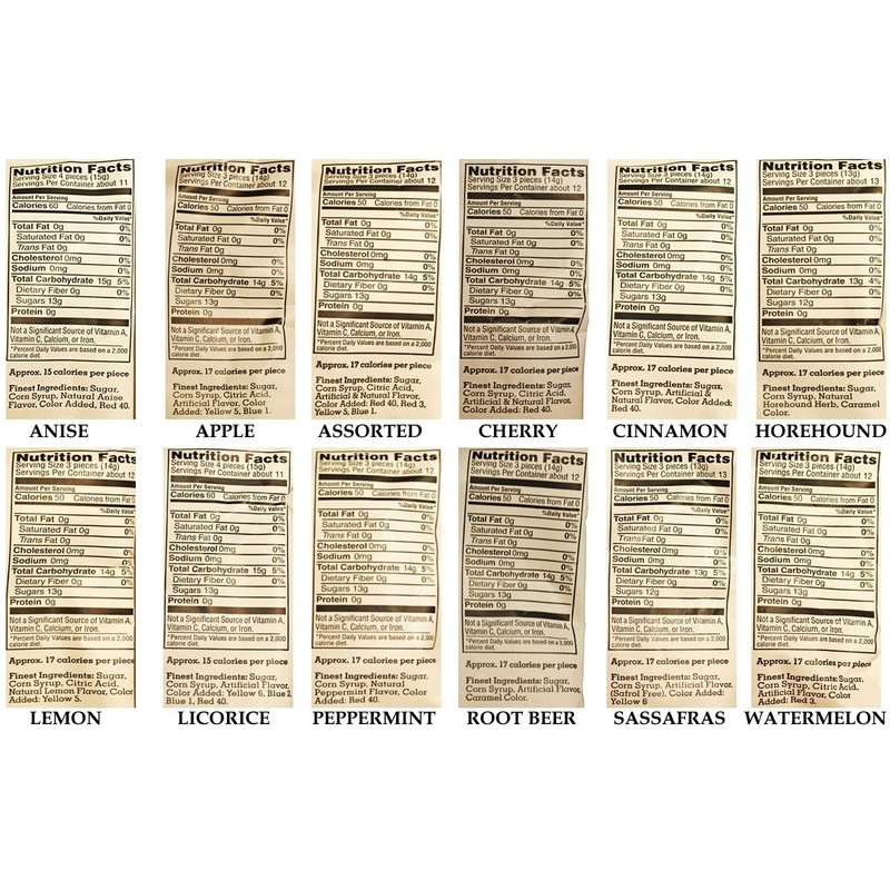 Claeys Old Fashioned Hard Candy - Variety 4 Pack -