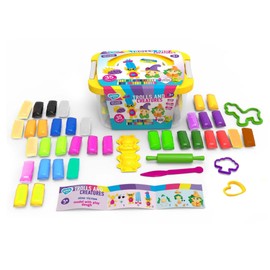 Trolls and Creatures Box, Lovin Modeling Set with Colour Dough, Craft Kits for Kids - Arts and Crafts for Kids - Colour Dough Modelling and Sculpting Playdough Set - Ideal Creative Activity Kit
