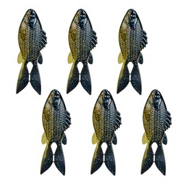 6th Sense FlipGill Soft Swimbait – 3.8” Realistic Bluegill Profile with 3D Eyes, Fins & Scale Detail – Bass Fishing Lure for Heavy Cover, Docks & Grass (Bluegill Magic)