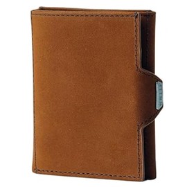 ALIMM Mini Wallet, Men's, Mini Wallet, Small Wallet, Compact Wallet, Bifold Wallet, Bifold Wallet, Braun