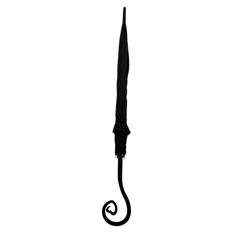 Fully Automatic Open Dark Wing Gothic Umbrella With Dramatic Heart