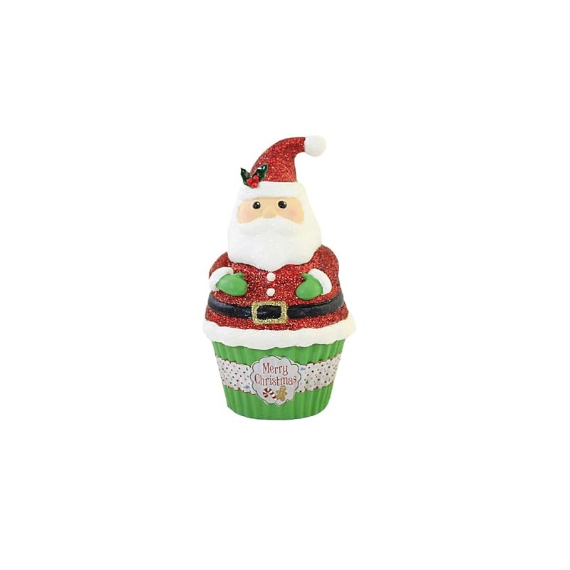 Bethany Lowe Santa Claus Cupcake Container