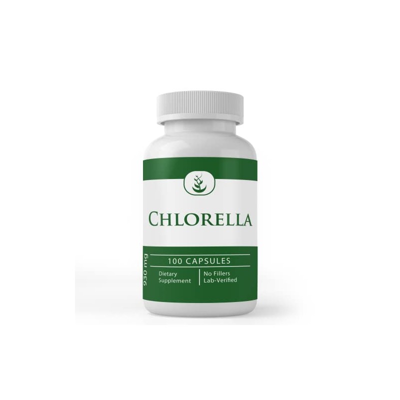 Pure Original Ingredients Chlorella, (100 Capsules) Always Pure, No Additives
