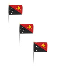 Online Stores Papua New Guinea 4 x 6 Inch Stick Flag - 3 PK