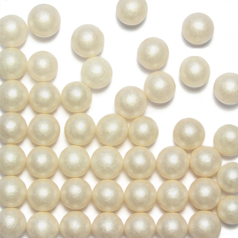 PME Large Sugar Pearls White 90 g