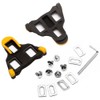 (Yellow (2pcs)) Shoes Road Self-locking Bike Cycling Pedal Cleats Set