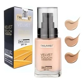 Maquillaje Tailaime Velvet Touch Alta Cobertura Base Liquido                                                                                          