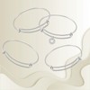 Silver Expandable Bangle Bracelets Adjustable Stainless Steel Wire Blank Set