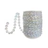CENZICOM 30 Meters Crystal Beads Garland Strand, Iridescent Clear Acrylic