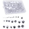 1298Pcs Wiggle Eyes con Autoadhesivo, 4-25mm Googly Wiggle Eyes Pegatinas
