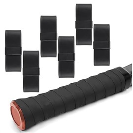 Hirola Cinta de Agarre para Raqueta de Tenis, Cinta de Protección para Raqueta, Protector de Raqueta de Padel, 6 Cintas Antideslizantes Precortadas, Súper Absorbente para un Agarre Perfecto.