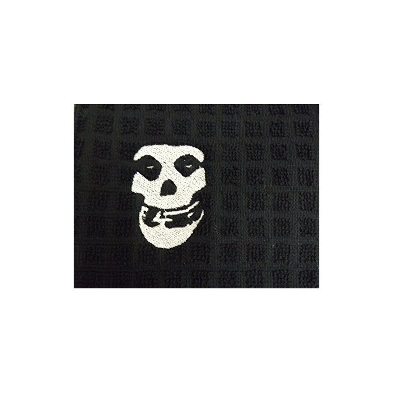 Embroidered Black Misfits Kitchen Drying Mat