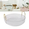 Round Storage Tray 360 Degree Rotating Waterproof Clear Desktop Organizer